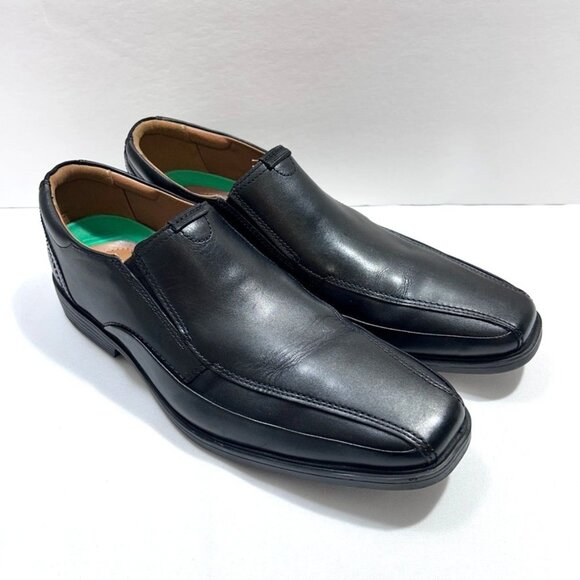 Clarks Collection Clarkslite Ave Loafers Black Men's Shoes Leather US 10M - Picture 1 of 9